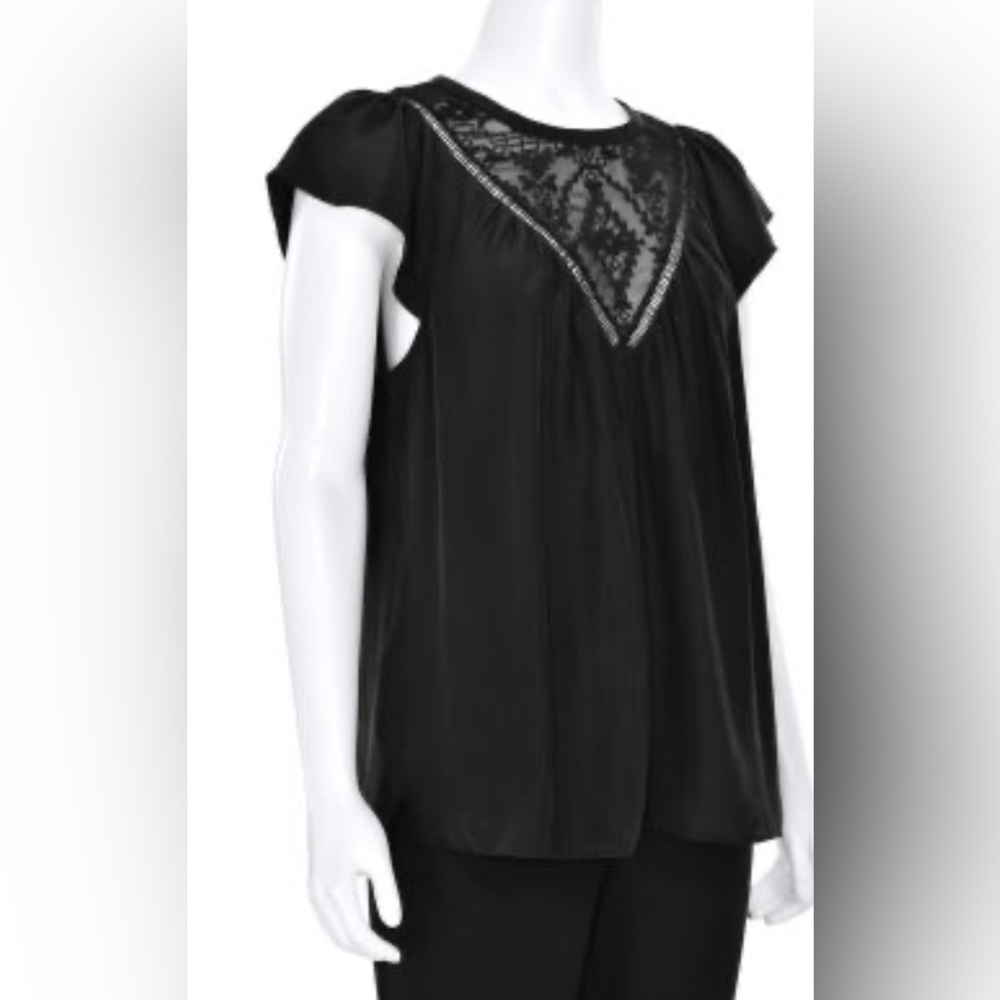 Rebecca Taylor 100% Silk flowy top
